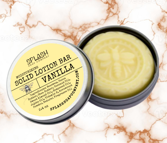 Vanilla Solid Lotion Bar