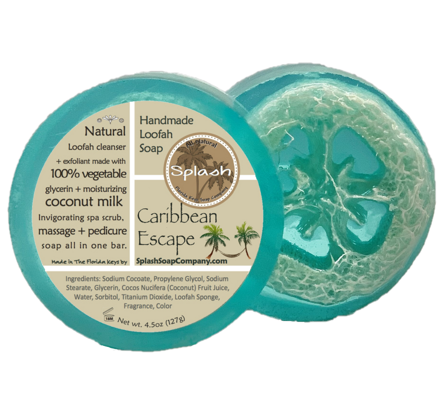 Caribbean Escape Loofah Soap - Splash Soap Company