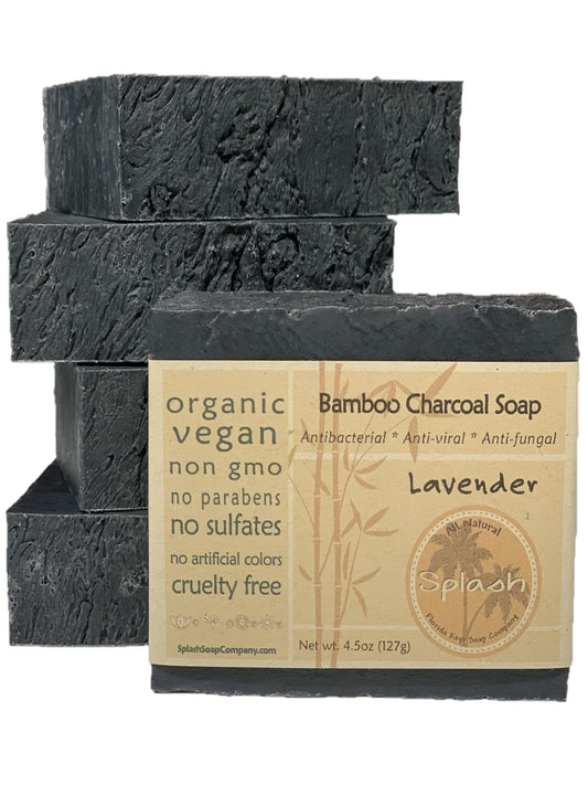 Lavender Bamboo Charcoal - Splash Soap Company