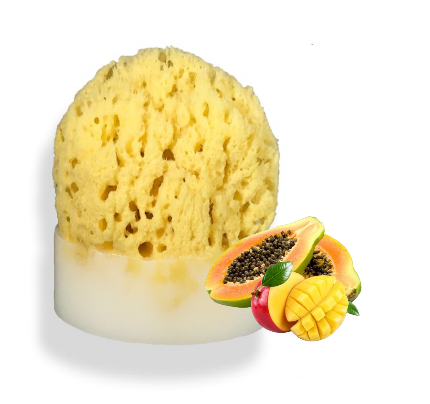 Mango Papaya Sea Sponge Soap